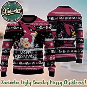Arizona Cardinals NFL x Merrykissmyass Funny Santa Claus Gift For Man And Women Ugly Christmas Sweater