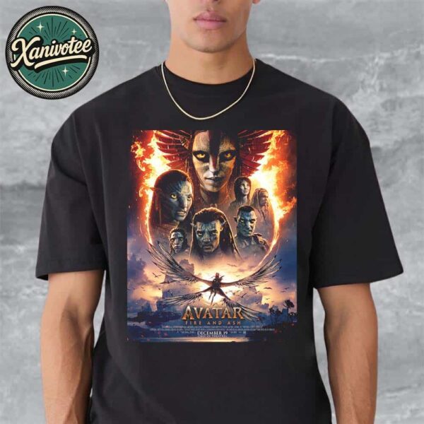 Avatar Fire And Ash New Poster Only In Theatres December 19 2025 Unisex T-Shirt