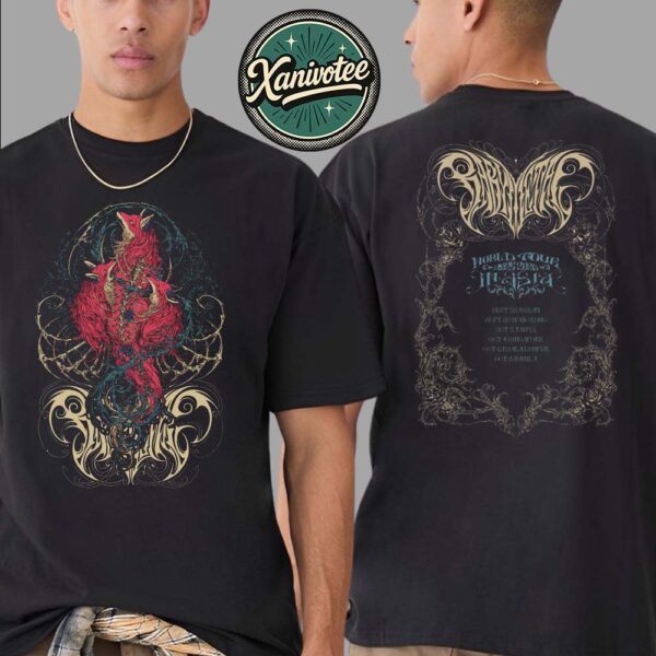Babymetal Spirit Foxes Merchandise Tee World Tour 2025-2026 In Asia Hong Kong Two Sided Print Unisex T-Shirt