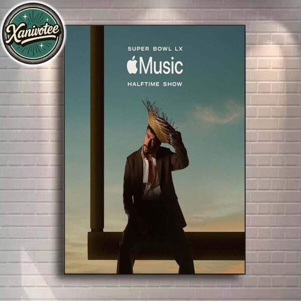 Bad Bunny Headlining Apple Music Super Bowl LX 2026 Halftime Show Home Decor Poster Canvas