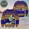 Baltimore Ravens NFL x Grinch Christmas 2025 Holiday Ugly Sweater