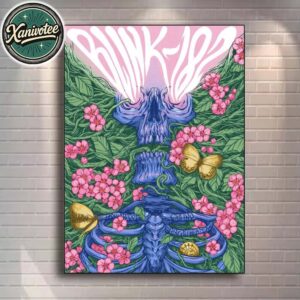 Blink-182 St. Louis MO Missionary Impossible 2025 Tour Poster For Hollywood Casino Amphitheatre On September 26 2025 Home Decor Poster Canvas
