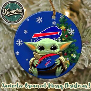 Buffalo Bills x Baby Yoda NFL Christmas 2025 Tree Decoration Ornament