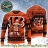Cleveland Browns Team NFL x Donald Trump 2025 Xmas Holiday Gift For Friends And Couple Ugly Christmas Sweater