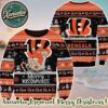 Cincinnati Bengals x Baby Yoda Hug The Ball NFL 2025 Ugly Christmas Sweater Gift For Holiday