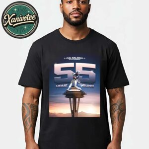 Congrats Cal Raleigh Breaks Mickey Mantle Switch-hit HR Record 55 Unisex T-Shirt