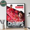 Cleveland Guardians Are The AL Central Champions 2025 MLB Postseason Home Decor Poster Canvas