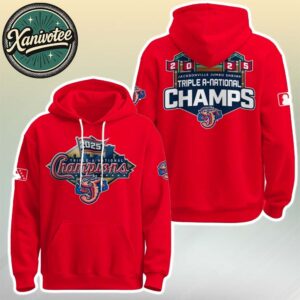 Congrats Jacksonville Jumbo Shrimp Are The 2025 Triple A National Champions Two Sided Print Hoodie T-Shirt