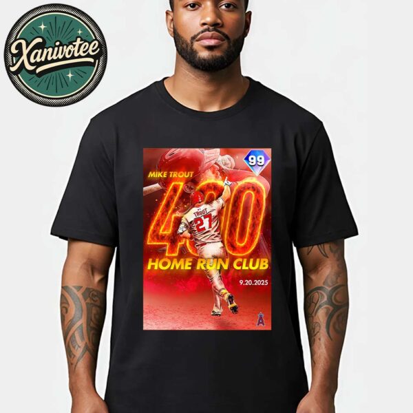 Congrats Mike Trout Joins The 400 Home Run Club In MLB History Unisex T-Shirt