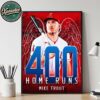 Congrats Mike Trout Named To Reach 400 Career Home Runs Home Decor Poster Canvas