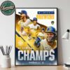 Congrats Milwaukee Brewers Are NL Central Champions 2025 MLB Postseason Home Decor Poster Canvas