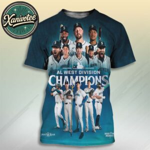 Congrats Seattle Mariners Named To AL West Division Champions 2025 MLB Postseason All Over Print T-Shirt