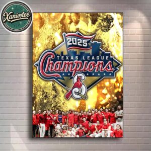 Congrats Springfield Cardinals Are 2025 Texas League Champions Home Decor Poster Canvas