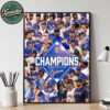Congrats San Jose Giants Named To 2025 California League Champions Home Decor Poster Canvas