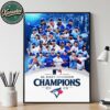 Congrats Cleveland Guardians Named To American League Central Champions 2025 MLB Postseason Home Decor Poster Canvas