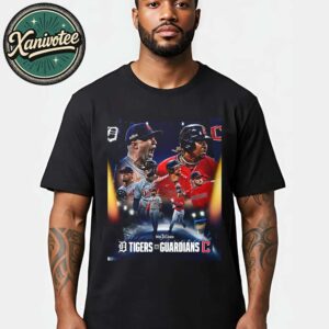 Detroit Tigers Vs Cleveland Guardians Matchup In 2025 MLB Wild Card On October 1 2025 Vintage T-Shirt