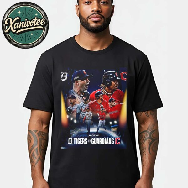 Detroit Tigers Vs Cleveland Guardians Matchup In 2025 MLB Wild Card On October 1 2025 Vintage T-Shirt