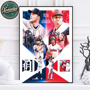 Detroit Tigers Vs Cleveland Guardians Matchup On September 23 2025 In The Al Central Home Decor Poster Canvas