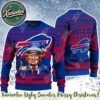 Donald Trump x Carolina Panthers Team NFL 2025 Ugly Christmas Sweater Gift For Holiday