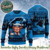 Donald Trump x Las Vegas Raiders Team NFL Knitting Chirstmas Pattern Holiday Ugly Sweater 2025