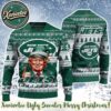 Donald Trump x New York Giants Team NFL Knitting Chirstmas Pattern Holiday Ugly Sweater 2025