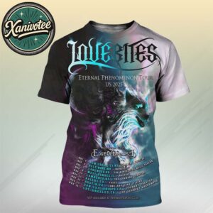 Edge Of Paradise Eternal Phenomenon Tour US 2025 For November Dates List All Over Print T-Shirt