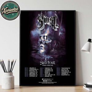 Ghost Skeletour World Tour 2026 Dates List For January And February 2026 Home Decor Poster Canvas