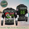 Green Bay Packers Drink Up The Grinch Custom Name 2025 Knitted Ugly Christmas Sweater