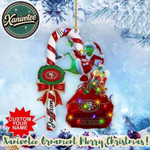 Grinch x NFL San Francisco 49ers Football Team Grinch Christmas 2025 Classic Tree Ornament