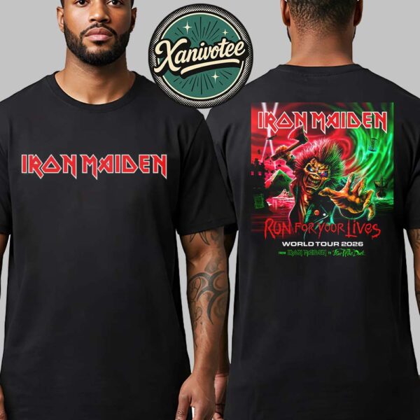 Iron Maiden The Run For Your Lives World Tour Returns To Europe 2026 From Iron Maiden To Fear Of The Dark Unisex T-Shirt