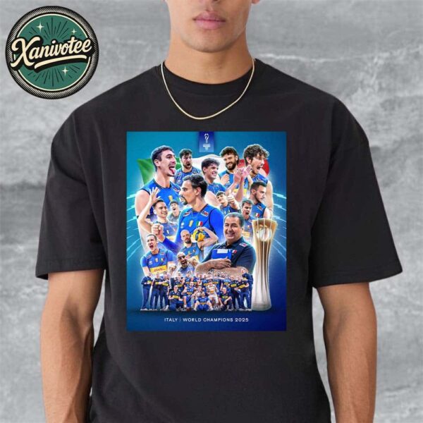 Italy Men’s National Volleyball Team Back-To-Back Champions 2025 Unisex T-Shirt