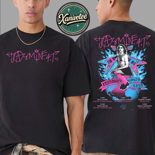 Jasmine.4.T Tranarchy World Tour UK And Ireland Date List For November 2025 Two Sided Print Unisex T-Shirt