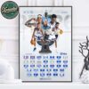 Iowa State Cyclones Men’s Basketball Big 12 Conference 2025-26 Schedule Season Home Decor Poster Canvas
