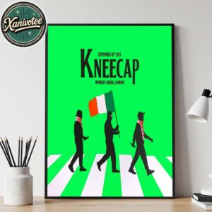 Kneecap London England Poster Tonight For Wembley Arena On September 18th 2025 Home Decor Poster Canvas