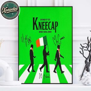 Kneecap Signed Wembley Arena Limited Edition Poster Signature In London England On September 18th 2025 Home Decor Poster Canvas