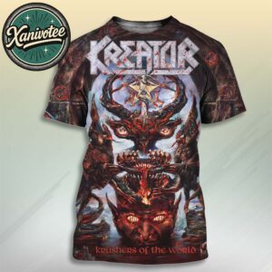 Kreator Album Krushers Of The World Out January 16th 2026 All Over Print T-Shirt