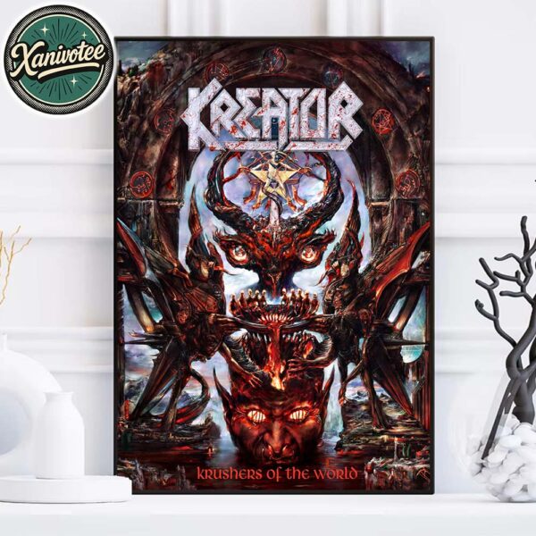Kreator Album Krushers Of The World Out January 16th 2026 Home Decor Poster Canvas