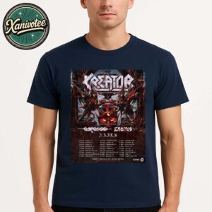 Kreator UK And Europe Krushers Of The World Tour 2026 Dates List Kicks Off In Lisbon PT On March 20 2026 Unisex T-Shirt