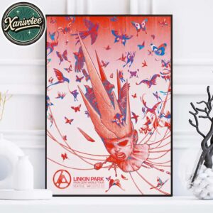 Linkin Park Official From Zero World Tour In Seattle Washington 2025 Poster At Climate Pledge Arena On September 24 2025 Home Decor Poster Canvas