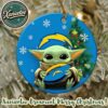 Los Angeles Rams x Baby Yoda NFL Xmas 2025 Personalized Holiday Ornament