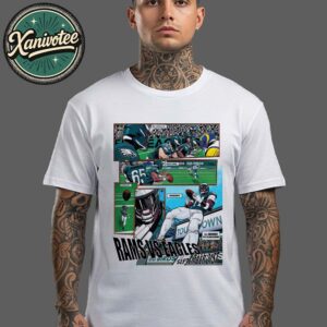 Los Angeles Rams Vs Philadelphia Eagles Poster NFL Game On September 21st 2025 Unisex T-Shirt