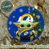 Los Angeles Chargers x Baby Yoda NFL Xmas 2025 Personalized Holiday Ornament