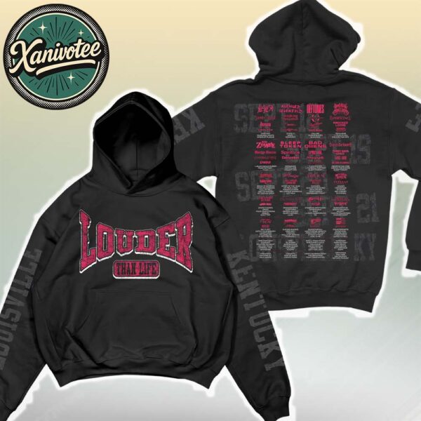 Louder Than Life Festival 2025 LTL Athletic Tee On September 18-21 2025 For Louisville Kentucky Black Pullover Hoodie T-Shirt