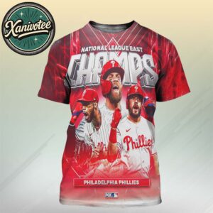 MLB Postseason 2025 Philadelphia Phillies Win Over The Dodgers And To 2025 NL East Division Champs All Over Print T-Shirt