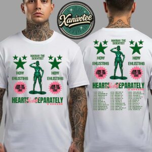 Mariah The Scientist Hearts Sold Separately Tour 2026 Dates List Kicks Off In Paris FR On January 12 Two Sided Print Unisex T-Shirt