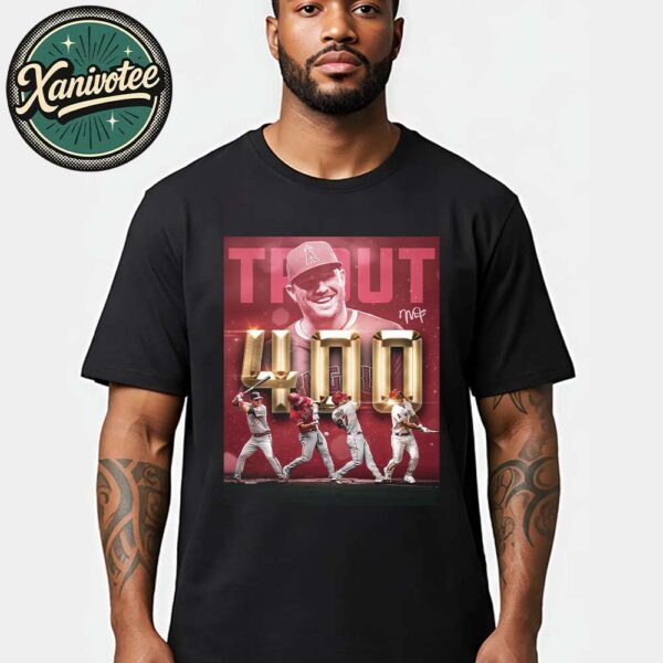 Mike Trout Hits Towering 485-Foot Shot For 400th Career Homer Classic T-Shirt
