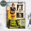 Pittsburgh Steelers 2025 Vs Minnesota Vikings Gameday Poster At Croke Park In Dublin Ireland On September 28th 2025 Home Decor Poster Canvas