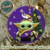 Miami Dolphins x Baby Yoda NFL Xmas 2025 Personalized Holiday Ornament