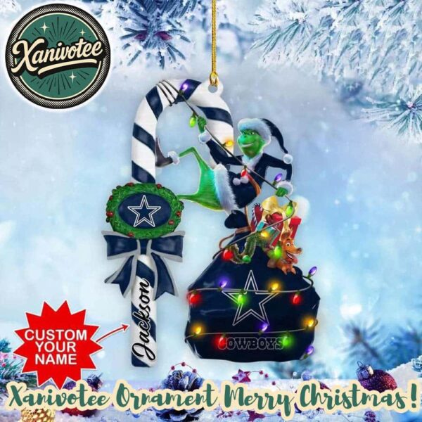 NFL Dallas Cowboys Football Team x Grinch 2025 Christmas Ornament