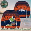 NFL Denver Broncos Drink Up The Grinch Custom Name Ugly Christmas Sweater For Holiday 2025 Xmas Gifts
